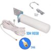 5G/LTE 10dBi Omni Outdoor antenna 600-6000M Fiberclass, 1x 10m SMA