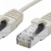 CAT6A S/FTP Thin RJ45 5m GREY Patch Cable Latch Protection 30AWG, LSOH