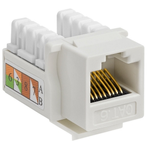Keystone CAT6 UTP RJ45 moduuli 10-pack kertapuristeinen, 90 astetta