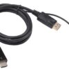DTECH HDMI to DisplayPort active cable 1.8m USB power, 4k@60Hz