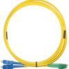 SC(UPC)-LC(APC) SM 9/125 OS2 3m Duplex-kuitukaapeli LSZH
