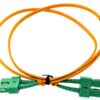 SC(APC)-SC(APC) SM 9/125 OS2 1m Duplex-kuitukaapeli LSZH