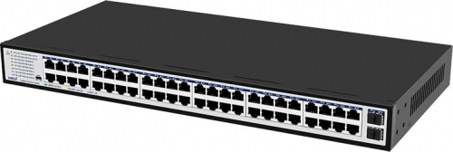 HRUI 48x10/100/1000 + 2x SFP Switch 19''