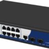 HRUI 8x10/100/1000 + 2xSFP Managed Switch 19'' L2