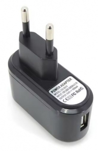 LVSUN USB Charger 1-port, 5W/1A Wall-mount, Black