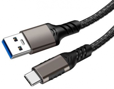 USB 3.2 Gen 2 Cable USB-A to USB-C 1m 10Gbit/s, 3A/60W, CarPlay