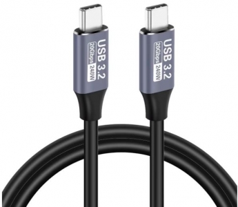 USB 3.2 Gen 2 Cable USB-C to USB-C 1m 20Gbit/s, 5A/240W, QC 3.0
