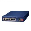 5x10/100/1000, 1x 100/1000Base-X SFP 120W 1x PoE++, 2x PoE+, 2x PoE passiv Solar Switch