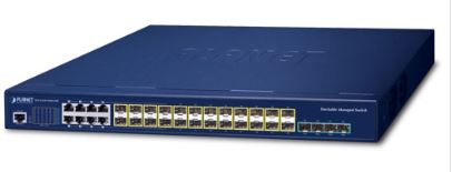 24x SFP @ 4x 1G TP + 4x 10G SFP+ L3 Managed Stack