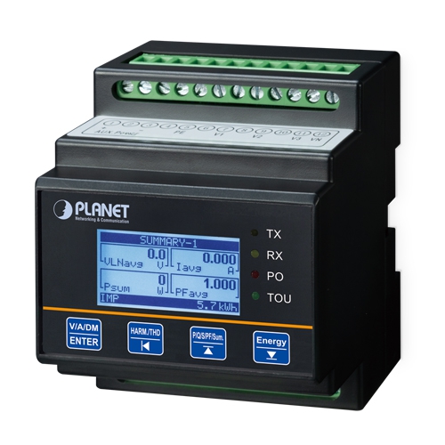Single-circuit Modbus Smart Power Meter DIN, 333mV Rogowski coil, AC/DC