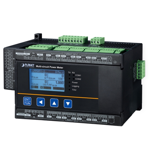 10-circuit Modbus RTU Smart Power Meter DIN, RS-485, Rogowski coil, AC/DC