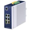 4x100/1000T + 2x 1G/2, 5G SFP -40...+75C Industrial Switch, Managed, TSN, DIN, IP30