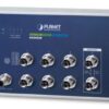 8-Port 10/100/1000T IP40, M12, -40...+75C Managed Industrial Switch