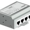 Procet Industrial UltraPoE Surge Protector 4x 10/100/1000BaseT, -40...+85C, DIN