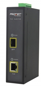 Procet Industrial UltraPoE++ Injector 95W SFP 10/100/1000BaseT, -40...+75C, DIN