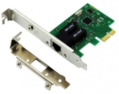 Gigabit Ethernet NIC 10/100/1000 PCI Express Realtek + Low-Profile Bracket