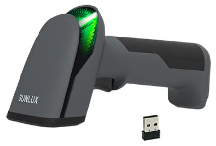 SUNLUX Wireless 2D Scanner USB Black Bluetooth (10m), WiFi (100m), 60 scan/s