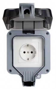 TOMZN Pistorasia 1x Schuko IP66 230VAC @ 16A