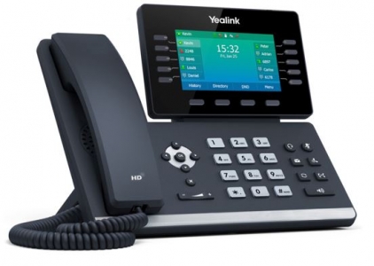 Yealink T54W SIP deskphone WiFi/Bluetooth 2x GbE, USB, PoE