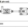 ZEBEX Z-3x00 RS-232 cable DCE (includes 5VDC PSU)