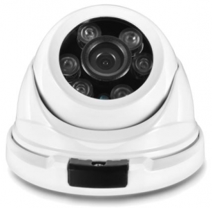 ZYsecurity IPC H.265 Outdoor Dome 8M/4k, P2P 6mm, IR 20m, Audio, PoE, White, IP66