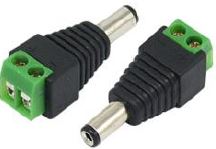 ZYsecurity DC Male 2.1/5.5mm Adaptor ruuvirima